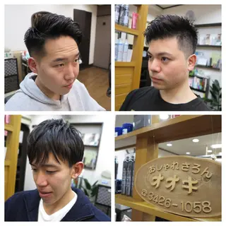 ショート メンズ 男を磨く Barber オオキのヘアスタイル