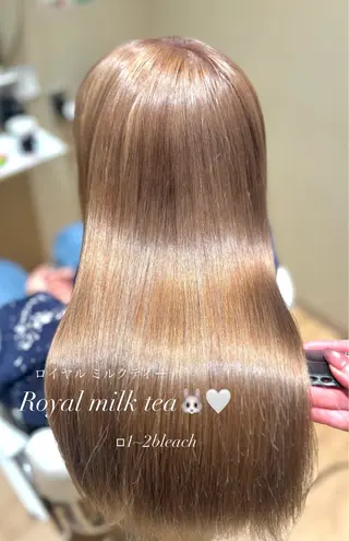ロング 中島愛佳🐥⸒⸒ 縮毛矯正/艶髪カラーのヘアスタイル