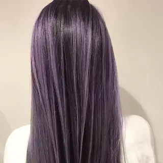 セミロング カラー 髪質改善カラー韓国風 レイヤーtudaのヘアスタイル
