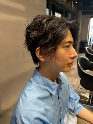 ミディアム パーマ メンズ 似合う髪型見つけます AYAKAのヘアスタイル