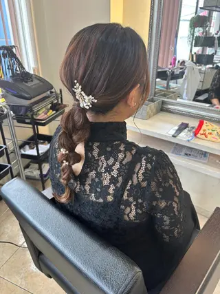 ヘアアレンジ デザインカラー/ オダセイナのヘアスタイル