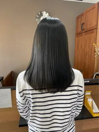 ミディアム 髪質改善ストレート/ 廣瀬のヘアスタイル