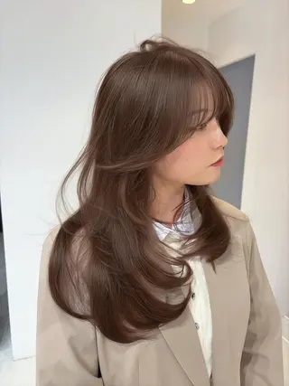 ロング 海野翔吾🇨🇳 ワンホンレイヤーのヘアスタイル