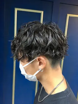 ショート パーマ メンズ 🦩パーマン🦩佐藤 航太のヘアスタイル