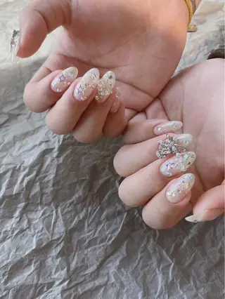 セミロング めぐみのネイルサロン スタッフ練習のネイルデザイン