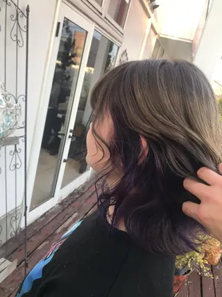 ミディアム 下條 真のヘアスタイル