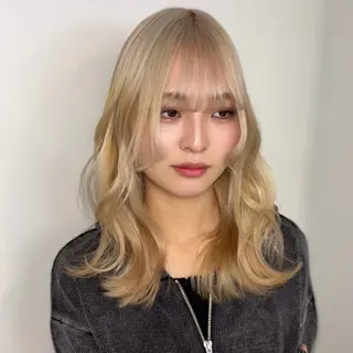 ロング カラー Ren. 🦋デザインカラーのヘアスタイル