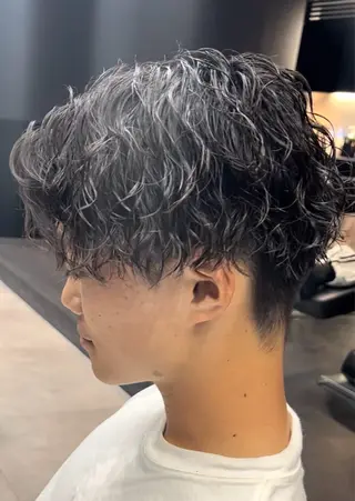 ショート パーマ メンズ 🦩パーマン🦩佐藤 航太のヘアスタイル