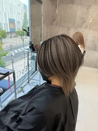 ミディアム カラー メンズ 推しカラー🌈青、紫 デザイン💎かずきのヘアスタイル