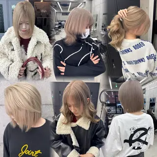 カラー Asami/名古屋/ ハイトーン/デザインのヘアスタイル