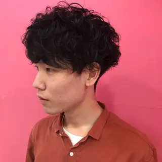 ショート パーマ メンズ Vir by browのヘアスタイル