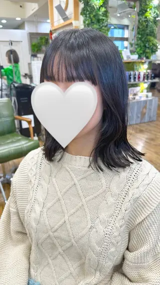 ミディアム K＋★ ことねのヘアスタイル