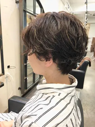 ショート パーマ 千葉 郁也のヘアスタイル