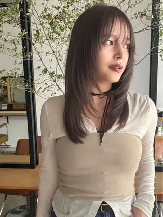 ロング 寒色❄️透明感カラー /レイヤーカット🪽のヘアスタイル