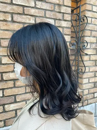 ロング カラー パーマ ヘアアレンジ メンズ お任せヘア☘️☘️ 及川渚のヘアスタイル