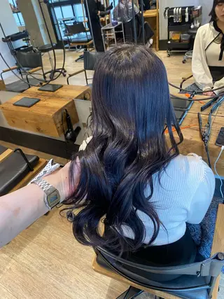 セミロング 新宿/顔周りカット +レイヤー=しずく♩のヘアスタイル