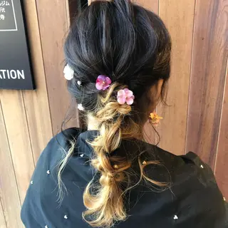 ヘアアレンジ 反橋 聖のヘアスタイル