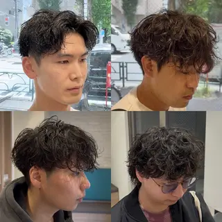 パーマ メンズ 🫧韓国レイヤー🫧 山本 侑平のヘアスタイル