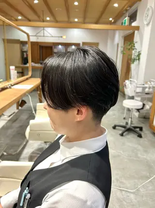 ショート 佐藤 悠生 メンズパーマ.カットのヘアスタイル