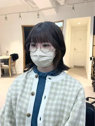 ショート カラー パーマ ヘアアレンジ メンズ キッズ ネイル マツエク・マツパ アイブロウ 似合せレイヤー/ 柔らか透明感カラーのヘアスタイル