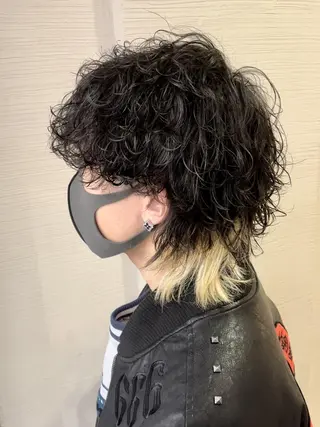 ショート 京都河原町 メンズパーマ助川龍哉のヘアスタイル