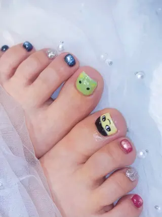 ネイル ワンホン韓国ちゅるん ネイル✨🎀AMIのネイルデザイン