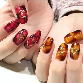 ネイル 渋谷／チップ長さ出し 👑アプレgel-xのネイルデザイン
