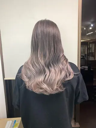 セミロング カラー ブリーチカラー🫧 森　凪沙のヘアスタイル