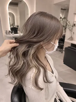 カラー 🎀ハイトーン/イン ナーカラー♡ねお🎀のヘアスタイル