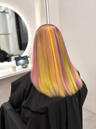 セミロング カラー Cecil hair なんば店のヘアスタイル