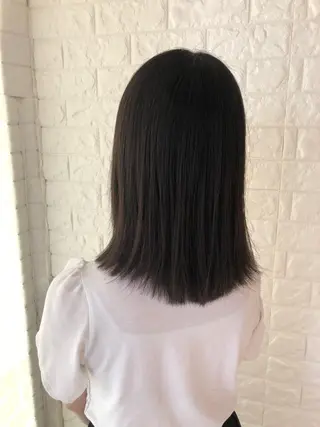 ミディアム 縮毛矯正/髪質改善 主税巧一のヘアスタイル