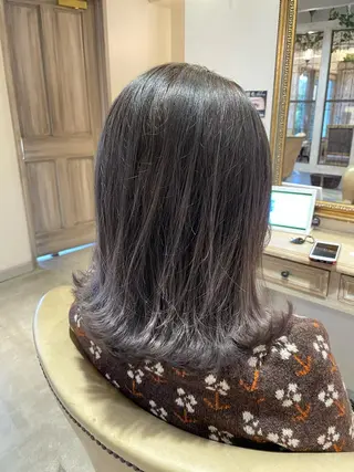 ミディアム カラー パーマ ヘアアレンジ キッズ 韓国♡ハイライト ♡YURIのヘアスタイル