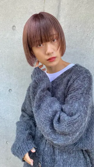 ミディアム カラー 舟山 瑛太郎のヘアスタイル