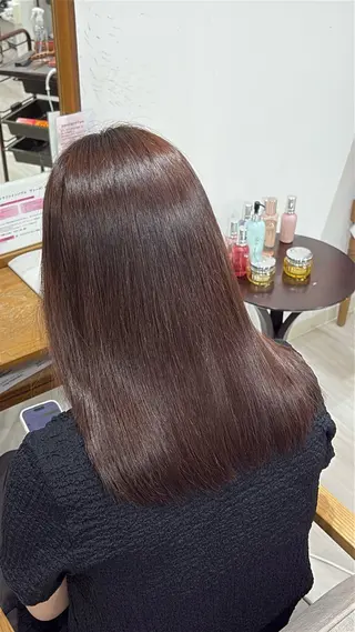 セミロング カラー 🫧おおにし みか🫧のヘアスタイル