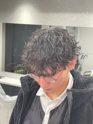 パーマ メンズ 京都河原町 メンズパーマ助川龍哉のヘアスタイル