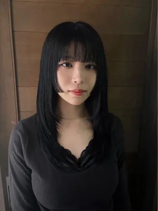 セミロング TAP /金沢市 瀧川優羽 ໒꒱· ﾟのヘアスタイル