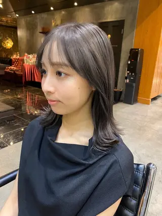 カラー 透明感カラー🌿 グレージュ🐺陽介のヘアスタイル