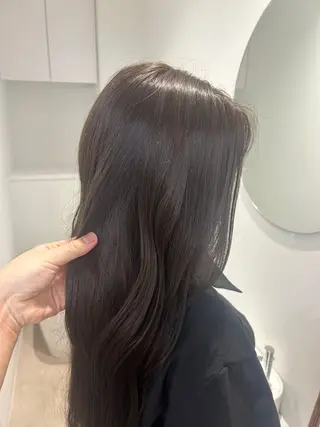 ロング カラー koikiナチュラル オリーブカラー🦙のヘアスタイル