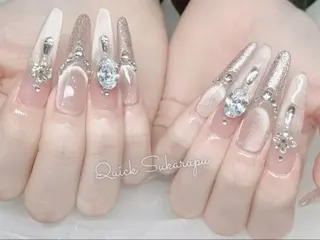 ロング Quick Sukarupuのネイルデザイン