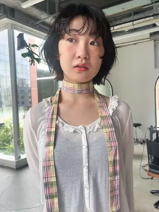 ショート パーマ 無料カットモデル募集 /ueno aiのヘアスタイル