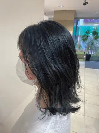 セミロング カラー ヘアアレンジ 【Sweep】おじま のぞみのヘアスタイル