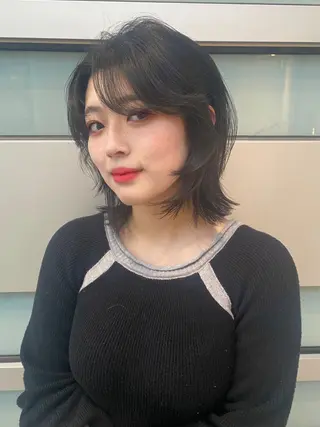 ミディアム カラー mai / linoah˚✧のヘアスタイル