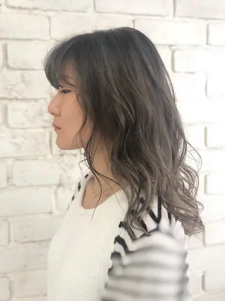 セミロング カラー welring hair salonのヘアスタイル