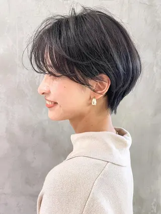 ショート カラー パーマ ヘアアレンジ ITbyALBUM 松戸のヘアスタイル