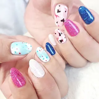 ネイル 手描きアート&推し活 🌟Wisteriaのネイルデザイン
