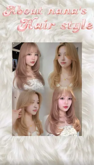 ロング ナナ♡レイヤーカット ♡似合わせカラーのヘアスタイル
