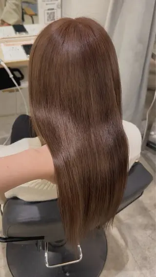 ロング カラー himari💜 酸性ストレートのヘアスタイル
