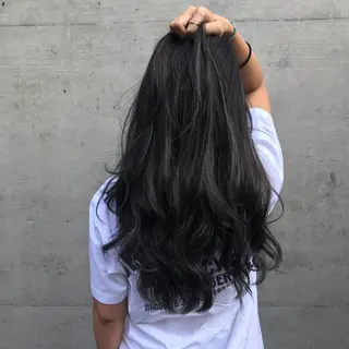 ロング カラー 佐野 智史のヘアスタイル