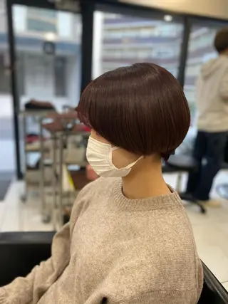 ショート カラー レイヤーカット 赤み消し　店長/大和のヘアスタイル