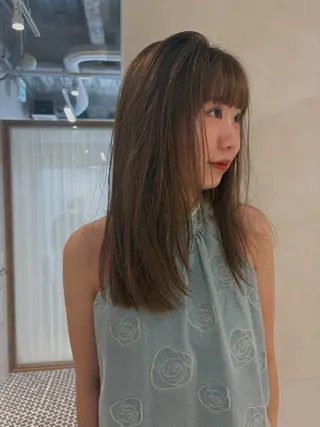 ミディアム カラー 砂原 ひよりのヘアスタイル